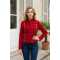 KADIN KIRMIZI ASKERİ BANDO STİL ASTARSIZ GABARDİN KISA MONT CEKET YY101427