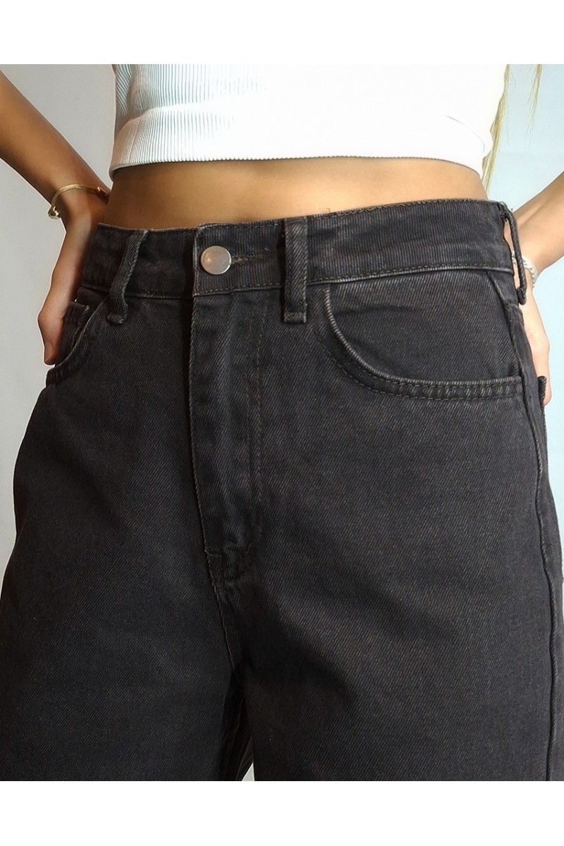 KADIN ACI KAHVE LİKRASIZ PALAZZO JEAN PANTOLON YY101291