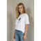 KADIN BEYAZ YALNIZ PENGUEN BASKILI TİŞÖRT T-SHIRT YY101400