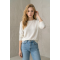 KADIN EKRU BİSİKLET YAKA REGLAN KOL BASIC MERSERİZE TRİKO KAZAK YY101371