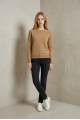 KADIN CAMEL BİSİKLET YAKA REGLAN KOL BASIC MERSERİZE TRİKO KAZAK YY101371