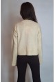 KADIN KREM RENGİ GOLD DÜĞMELİ SIFIR YAKA HIRKA YY101335