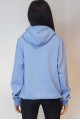 Unisex Mavi Kapüşonlu Sweatshirt YY100931