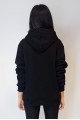 Unisex Siyah Kapüşonlu Sweatshirt YY100931